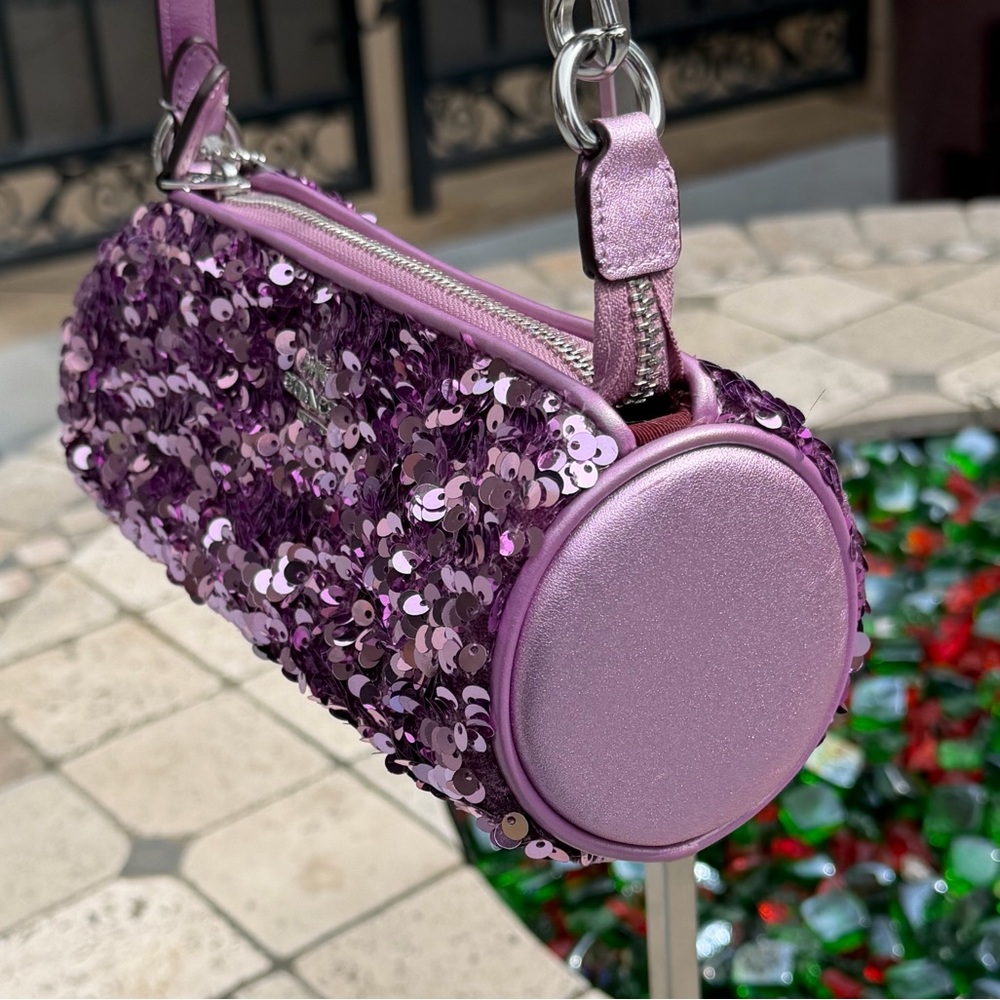 Coach Sequin Lilac handbag NWT - Picture 2 of 9